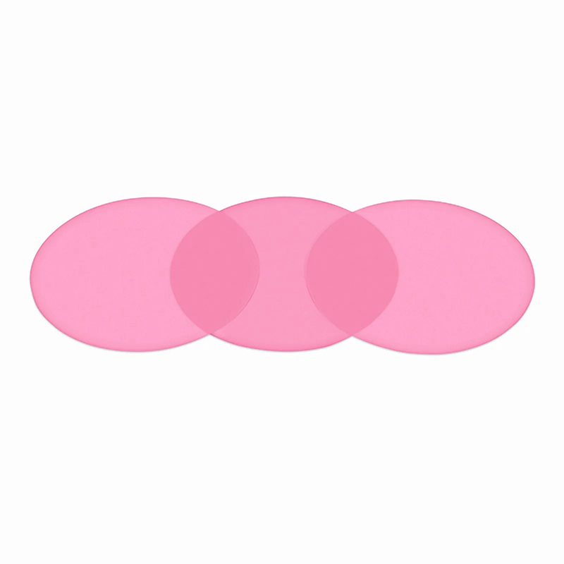 FyberOptix 3ÃŽÂ¼m 1 Piece Pink Polishing Film with 127mm Diameter