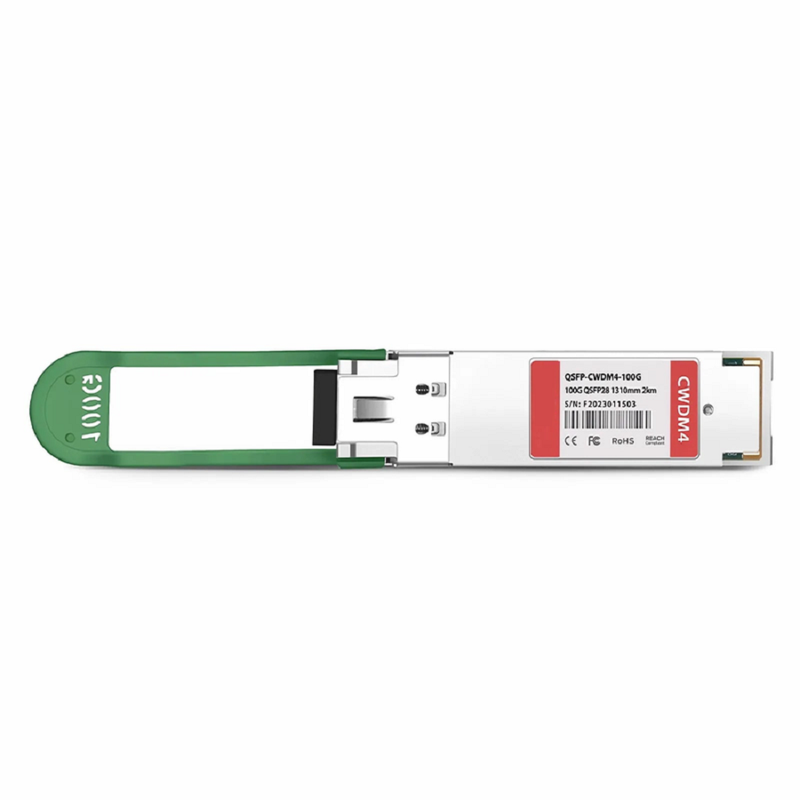 FyberOptix Cisco QSFP-100G-CWDM4-S Compatible 100GBASE-CWDM4 QSFP28 4 x 25G NRZ 1310nm 2km DOM Duplex LC/UPC SMF Optical Transceiver Module