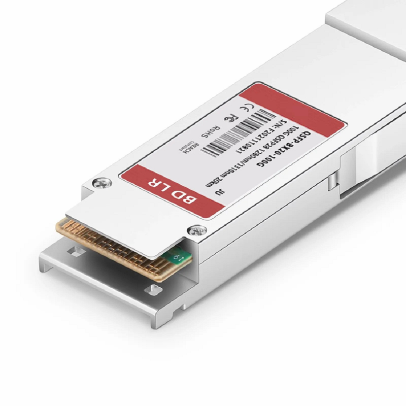 FyberOptix Cisco Compatible 100GBASE-ZR4 QSFP28 4 x 25G NRZ 1310nm 80km DOM Duplex LC/UPC SMF Optical Transceiver Module (Industrial)