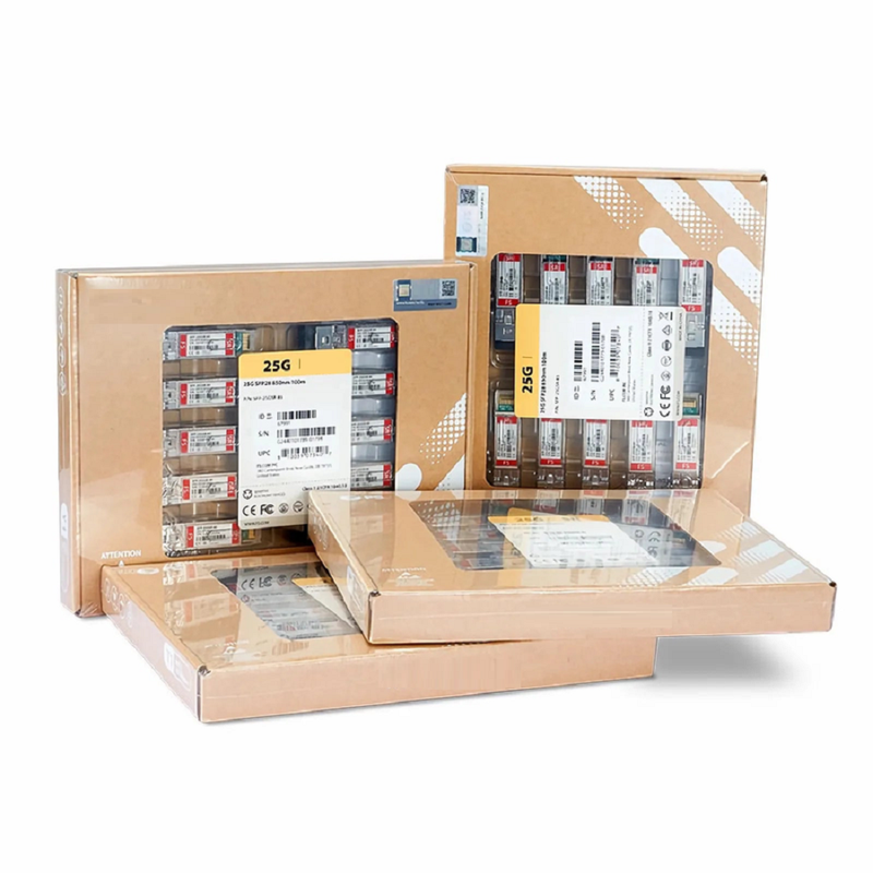 FyberOptix Arista Networks SFP-25G-SR Compatible 25GBASE-SR SFP28 850nm 100m DOM Duplex LC/UPC MMF Optical Transceiver Module