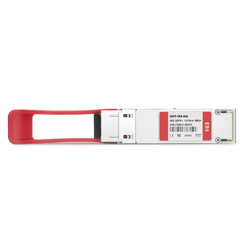 FyberOptix Dell 430-4917-40 Compatible 40GBASE-ER4 QSFP+ 1310nm 40km DOM Duplex LC/UPC SMF Optical Transceiver Module