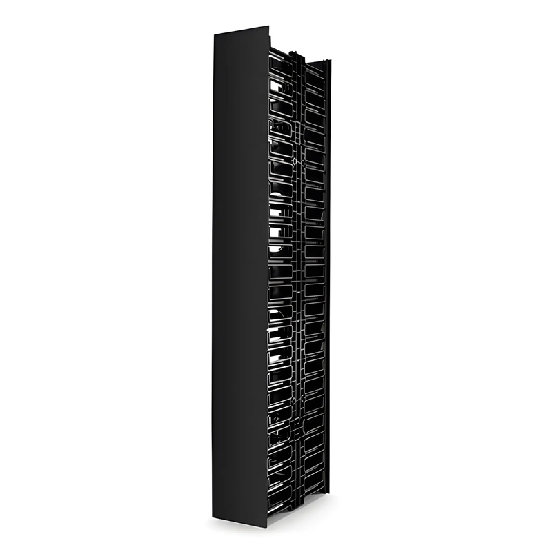 FyberOptix Vertical Dual Sided Cable Manager, 45RU, Bend Radius Finger, 4.9 in. Wide
