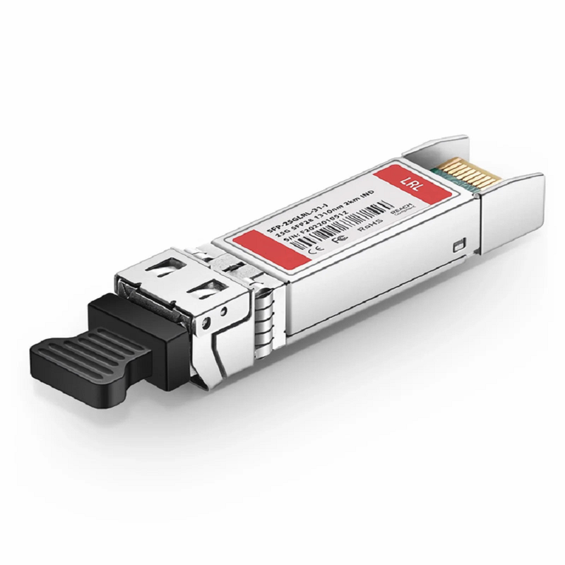 FyberOptix Arista Compatible 25GBASE-LR SFP28 1310nm 2km DOM Duplex LC/UPC SMF Optical Transceiver Module (Industrial)