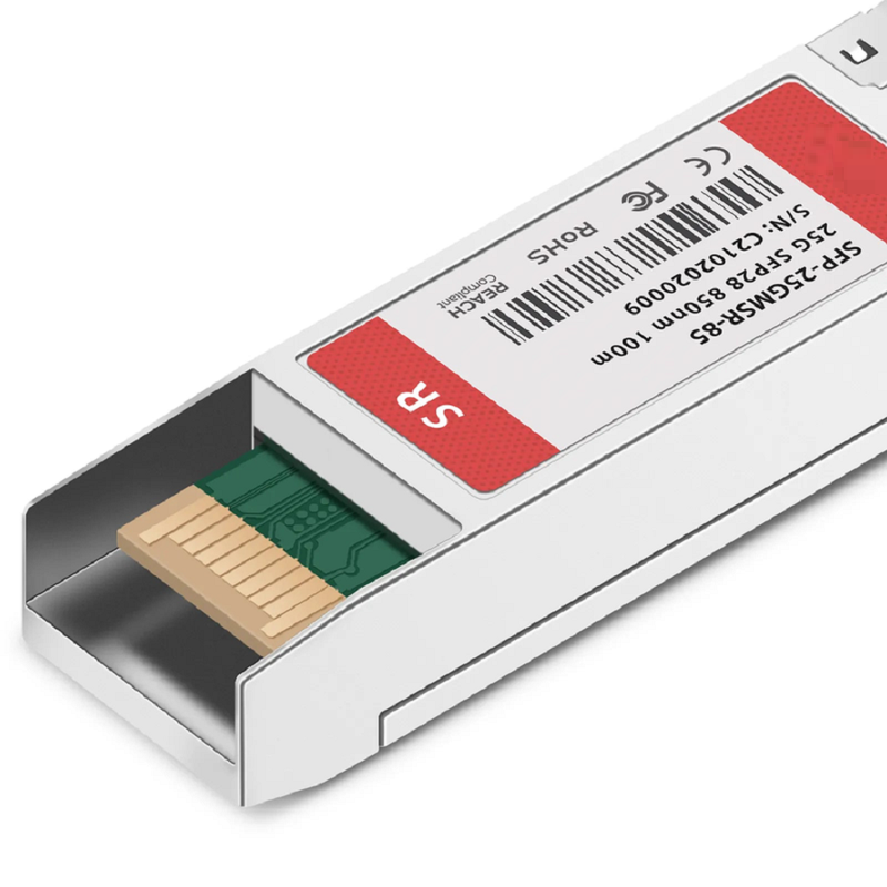 FyberOptix Cisco Compatible 10/25GBASE-SR SFP28 Dual-rate 850nm 100m DOM Duplex LC/UPC MMF Optical Transceiver Module