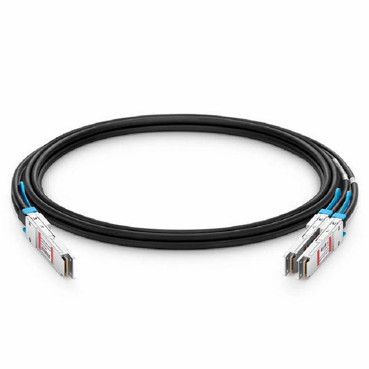 FyberOptix 3m (10ft) Cisco Compatible 100G QSFP28 4 x 25G NRZ to 2 x 50G QSFP28 2 x 25G NRZ Active Direct Attach Copper Breakout Cable