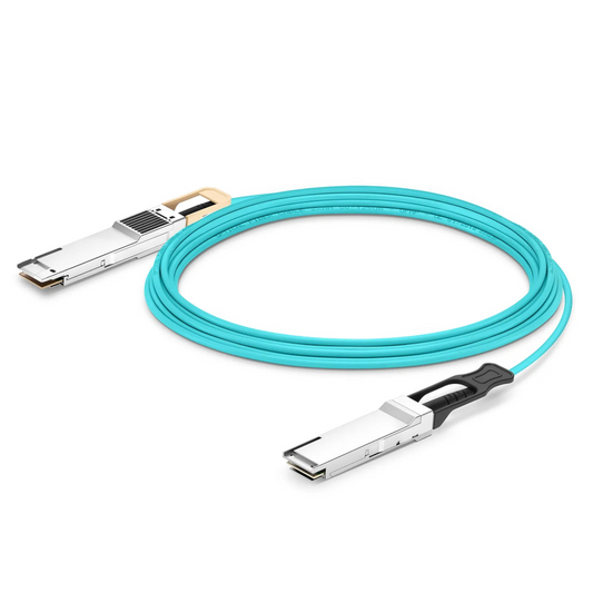 FyberOptix 30m (98ft) Cisco Compatible 400G QSFP112 4 x 100G PAM4 to 400G QSFP-DD 8 x 50G PAM4 Active Optical Cable