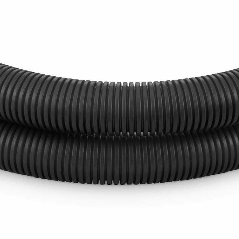 FyberOptix 10m (33ft) Black Flame Retardant Polypropylene Convoluted Tubing, 23mm Inside Diameter