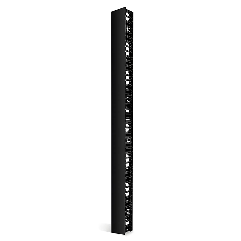 FyberOptix Vertical Single Sided Cable Manager, 45RU, Bend Radius Finger, 4.9 in. Wide