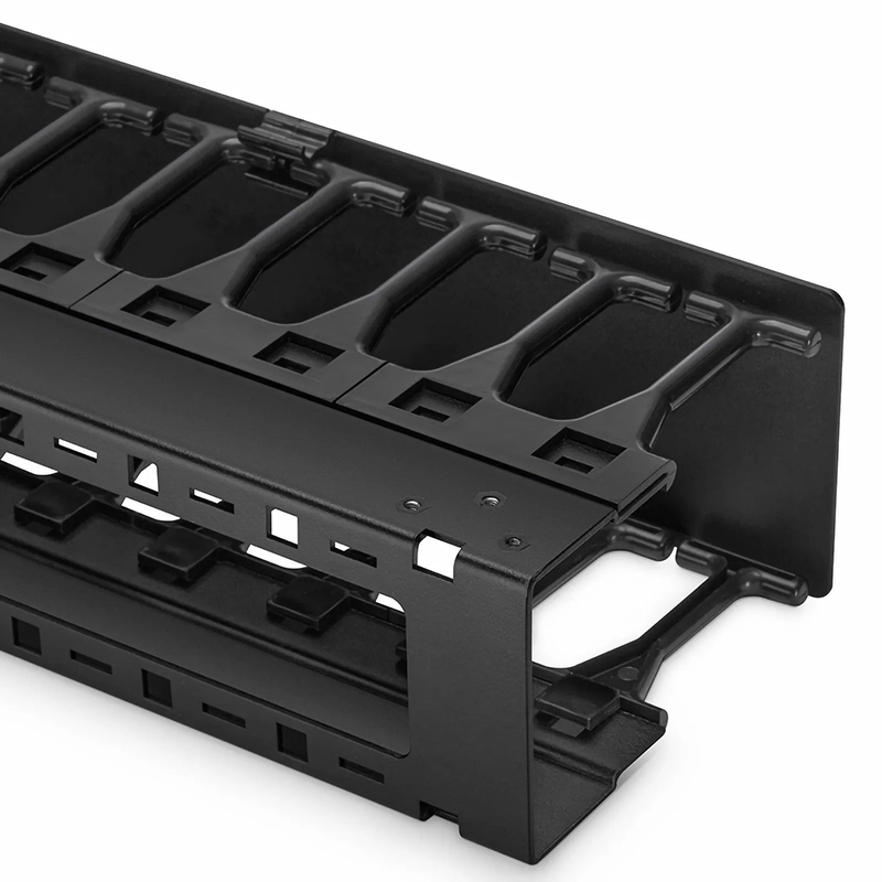 FyberOptix Vertical Single Sided Cable Manager, 42RU, Bend Radius Finger, 3.5 in. Wide