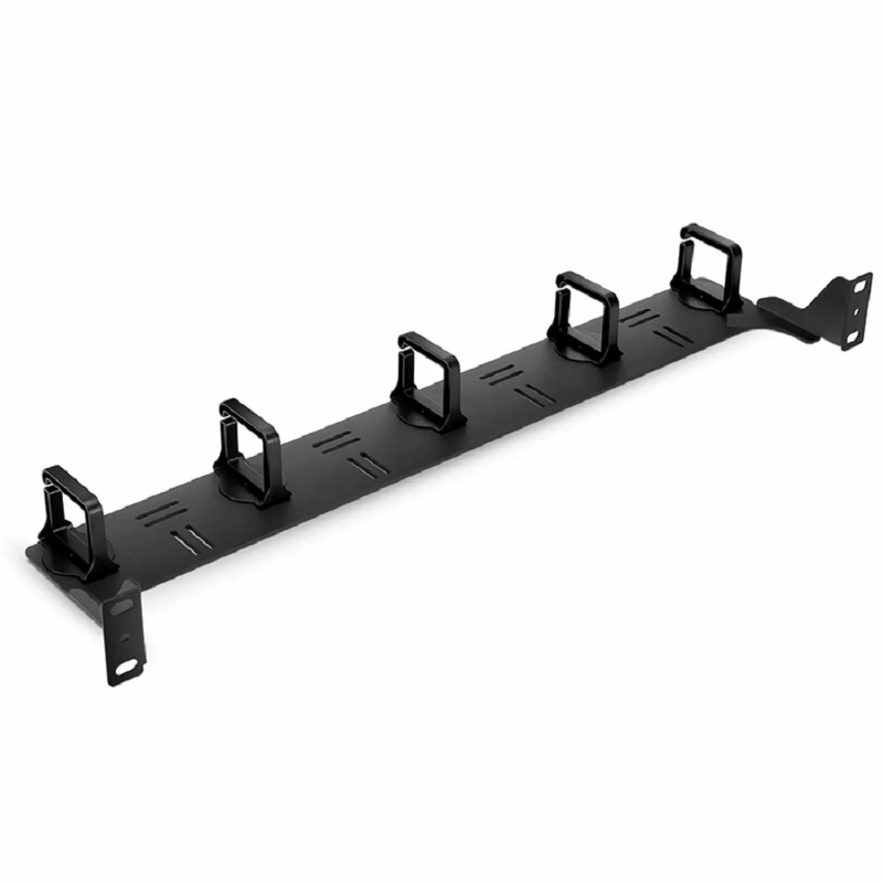 FyberOptix Horizontal Single Sided Cable Manager for 19 in. Rack or Cabinet, 0RU, 5 Snap-in D-Rings, 4.29 in. Depth