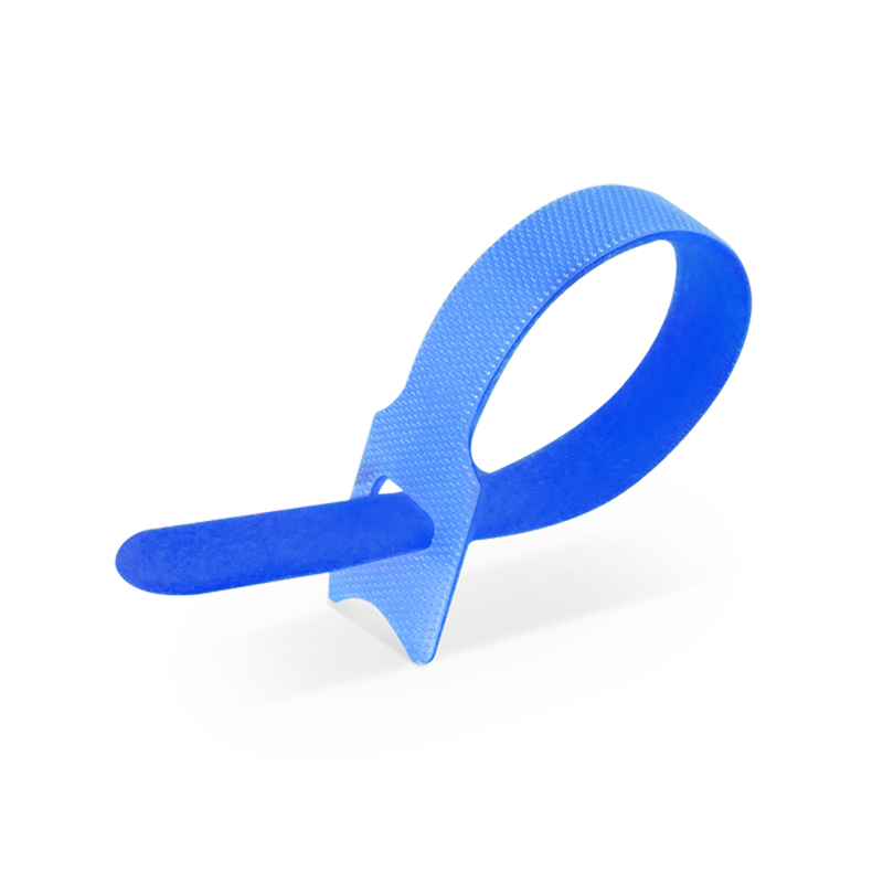 FyberOptix 100Pcs/Pack 6in.L x 0.5in.W T-type Reusable Cable Ties, Blue