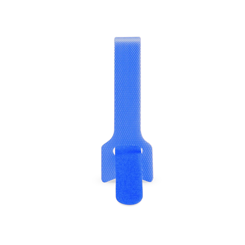 FyberOptix 100Pcs/Pack 8in.L x 0.5in.W T-type Reusable Cable Ties, Blue