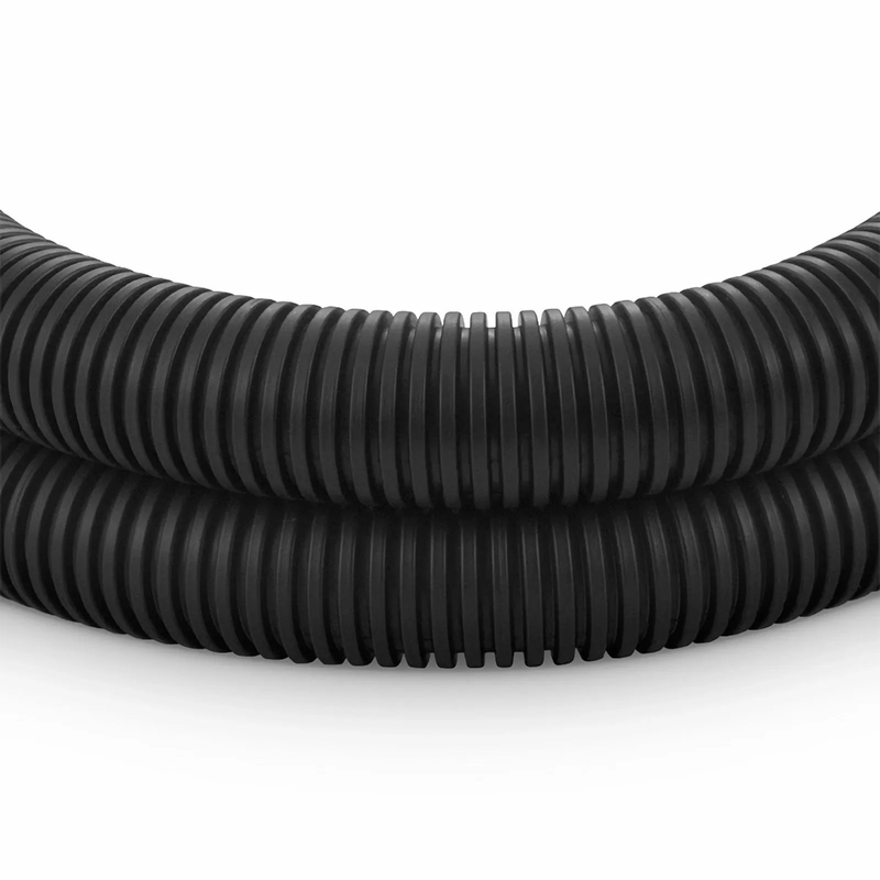FyberOptix 10m (33ft) Black Flame Retardant Polypropylene Convoluted Tubing, 19mm Inside Diameter