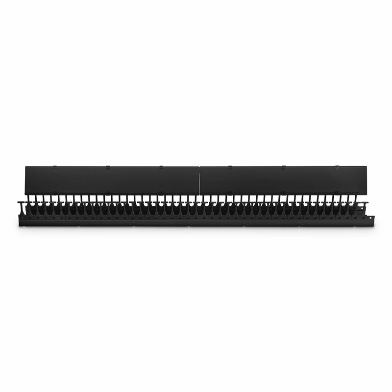 FyberOptix Vertical Single Sided Steel Cable Manager, 45RU, Bend Radius Finger, 5.5 in. Wide