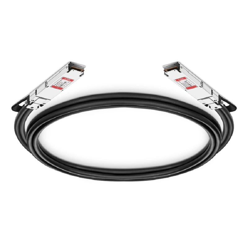 FyberOptix 0.5m (2ft) NVIDIA/Mellanox MCP4Y10-N00A-FLT Compatible 800G OSFP 8 x 100G PAM4 Flat Top Ethernet Passive Direct Attach Copper Twinax Cable