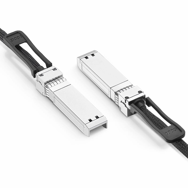 FyberOptix 1.5m (5ft) Generic Compatible 100G SFP112 PAM4 Passive Direct Attach Copper Twinax Cable