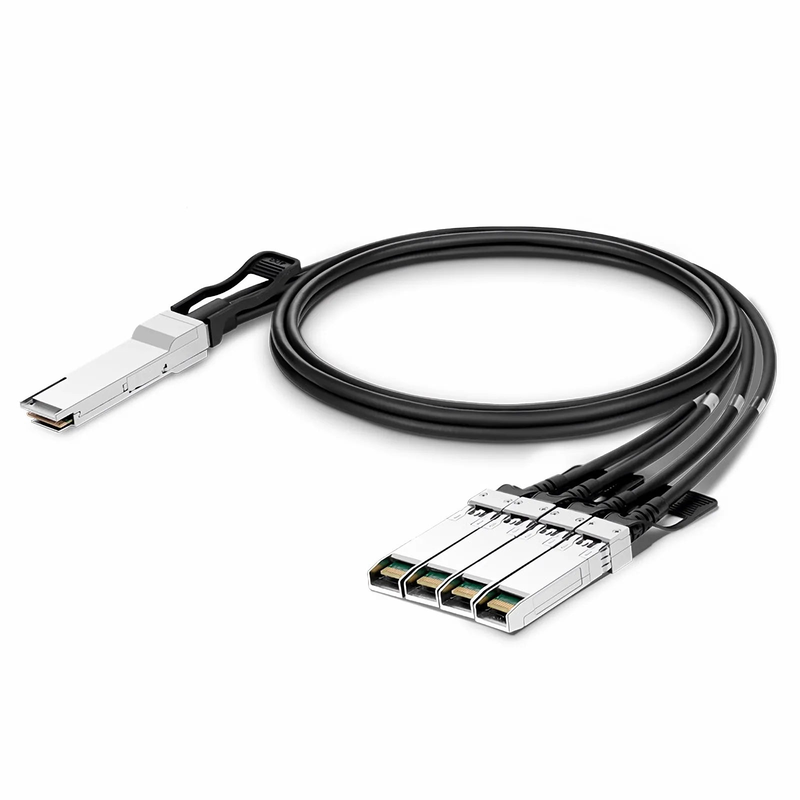 FyberOptix 4m (13ft) Cisco QSFP-4SFP10G-CU4M Compatible 40G QSFP+ to 4 x 10G SFP+ Passive Direct Attach Copper Breakout Cable