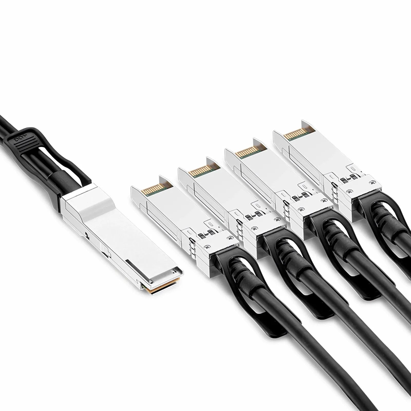 FyberOptix 4m (13ft) Cisco QSFP-4SFP10G-CU4M Compatible 40G QSFP+ to 4 x 10G SFP+ Passive Direct Attach Copper Breakout Cable