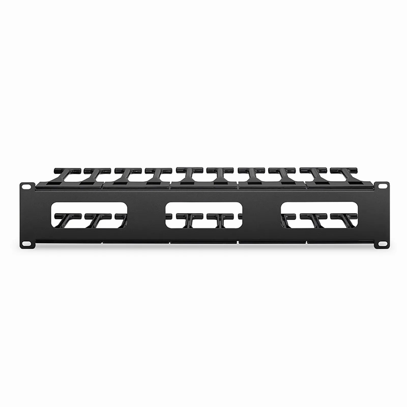 FyberOptix Horizontal Single Sided High Capacity Cable Manager, 2RU, Finger Duct with Cover, 4.56 in. Depth