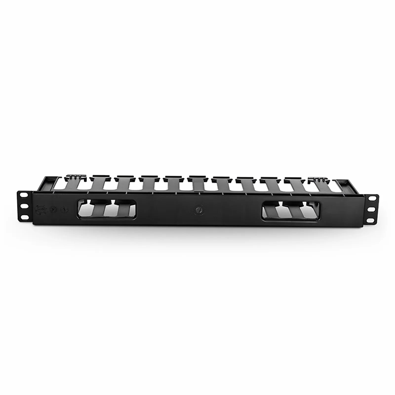 FyberOptix Horizontal Single Sided Manager, 1RU, Finger Duct with Cover, 3.43 in. Depth