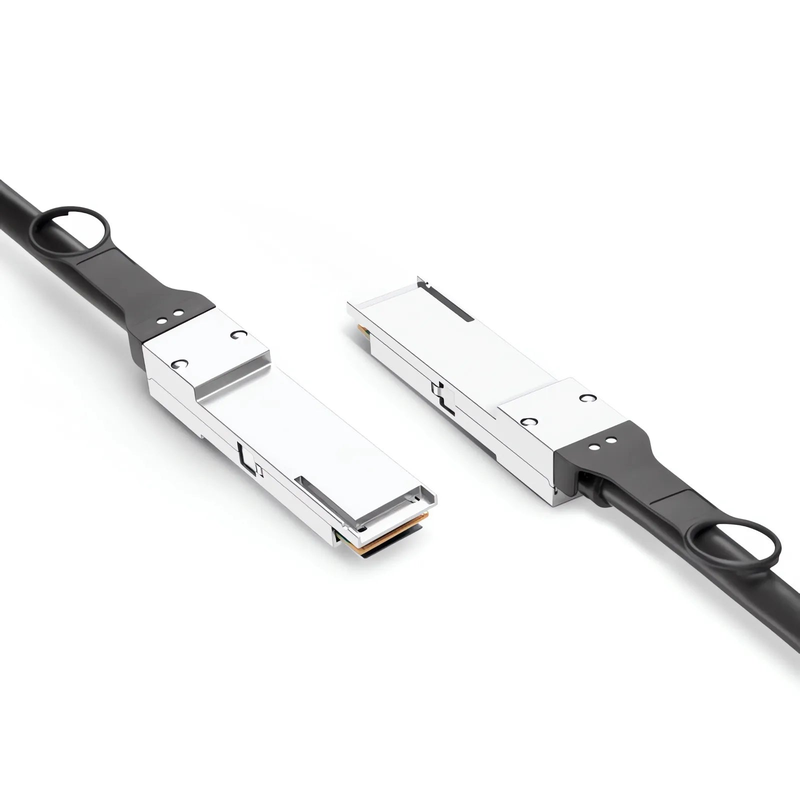 FyberOptix 1m (3ft) Dell (DE) DAC-Q28-100G-1M Compatible 100G QSFP28 4 x 25G NRZ Passive Direct Attach Copper Twinax Cable