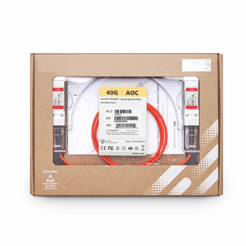 FyberOptix 5m (16ft) Cisco QSFP-H40G-AOC5M Compatible 40G QSFP+ Active Optical Cable