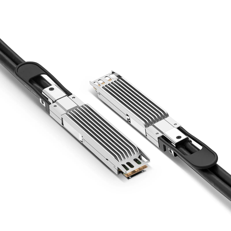 FyberOptix 1m (3ft) 400G OSFP 8 x 50G PAM4 Finned Top Passive Direct Attach Copper Twinax Cable for FS Switches