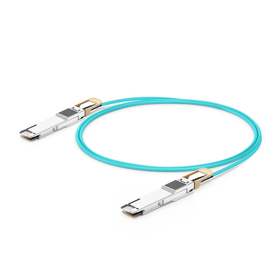 FyberOptix 2m (7ft) Dell AOC-Q56DD-400G-2M Compatible 400G QSFP-DD 8 x 50G PAM4 Active Optical Cable