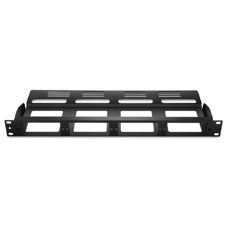 FyberOptix FHDA High Density 1U Rack Mount Modular Enclosure Unloaded, Rear Cable Managers, Holds up to 4 x FHDA Cassettes or Panels, 144 Fibers (LC)