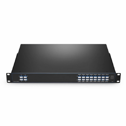 FyberOptix 16 Channels DWDM Mux Demux, 100GHz C21-C36, with Monitor, Expansion and 1310nm Port, 4.4dB Typical IL, LC/UPC, Dual Fiber, FMU 1U Rack Mount