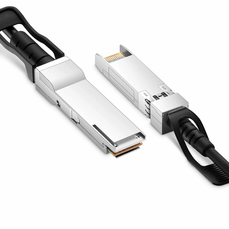 FyberOptix 1m (3ft) HW Compatible 40G QSFP+ to 1 x 10G SFP+ Passive Direct Attach Copper Cable