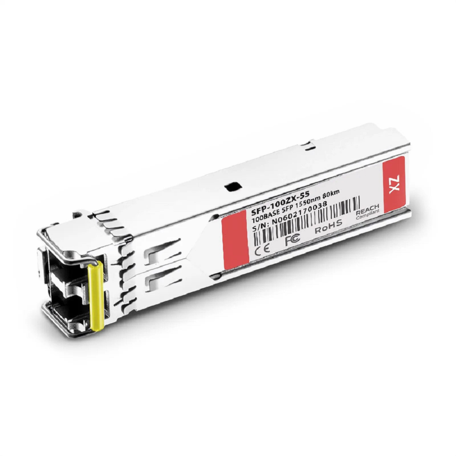 FyberOptix Dell Force10 Networks GP-SFP2-1Z-C Compatible 100BASE-ZX SFP 1550nm 80km DOM Duplex LC SMF Optical Transceiver Module