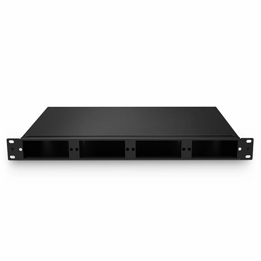 FyberOptix FHDÃ¢â€žÂ¢ High Density 1U Rack Mount Enclosure Unloaded, Tool-less Removable Top Cover, Holds up to 4 x FHDÃ¢â€žÂ¢ Cassettes, Panels, or Splice Trays, 144 Fibers (LC)
