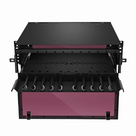 FyberOptix FHDÃ¢â€žÂ¢ High Density 4U Rack Mount Enclosure Unloaded, Sliding Drawer, Holds up to 12 x FHDÃ¢â€žÂ¢ Cassettes, Panels or Splice Trays, 432 Fibers (LC)