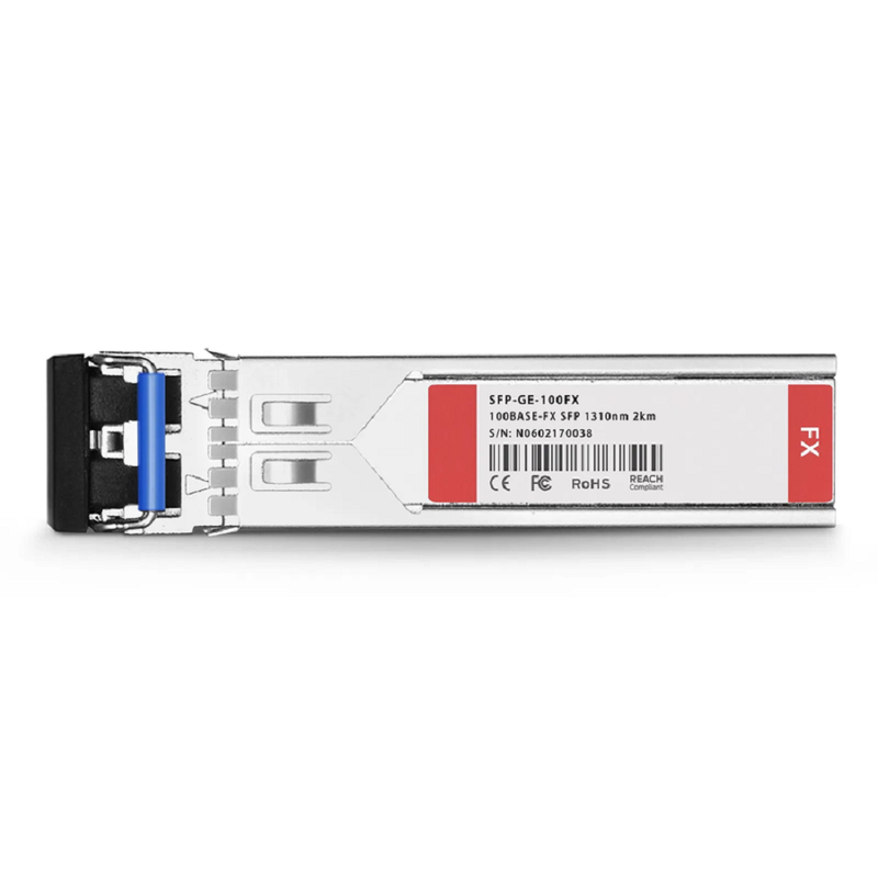 FyberOptix Cisco GLC-GE-100FX Compatible 100BASE-FX SFP SGMII 1310nm 2km DOM Duplex LC MMF Optical Transceiver Module