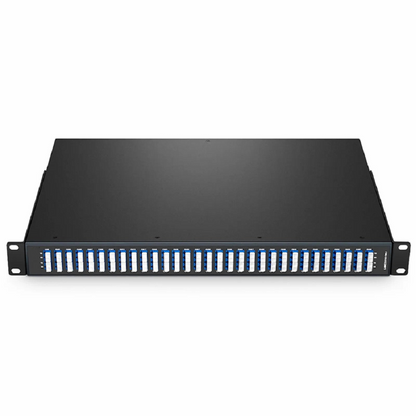FyberOptix 16 Channels DWDM Mux Demux, 100GHz C21-C36, 4.0dB Typical IL, LC/UPC, Single Fiber, Side-A, FMU 1U Rack Mount
