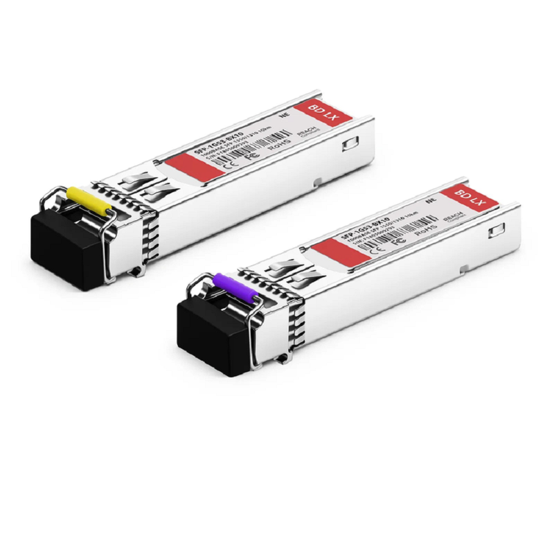 FyberOptix Cisco GLC-BX40-D Compatible 1000BASE-BX-D SFP BiDi 1550nm-TX/1310nm-RX 40km DOM Simplex LC/UPC SMF Optical Transceiver Module