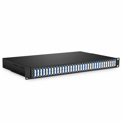 FyberOptix 64 Channels DWDM Mux Demux, Super C-band 75GHz 191.3625-196.0875THz, with Monitor Port, 5.8dB Typical IL, LC/UPC, Dual Fiber, FMU 1U Rack Mount