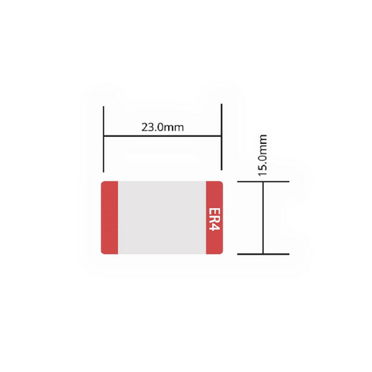 FyberOptix Design Label for 100G QSFP28 ER4 Transceiver, 1 Roll