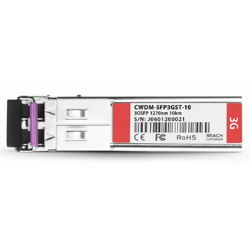 FyberOptix 3Gb/s MSA BiDi SFP 1310nm-TX/1550nm-RX 10km DOM Simplex LC SMF Video Pathological Patterns Optical Transceiver Module for SD/HD/3G-SDI