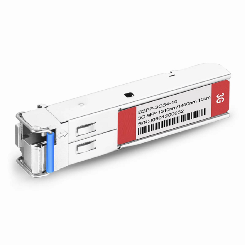 FyberOptix 3Gb/s MSA BiDi SFP 1310nm-TX/1550nm-RX 10km DOM Simplex LC SMF Video Pathological Patterns Optical Transceiver Module for SD/HD/3G-SDI