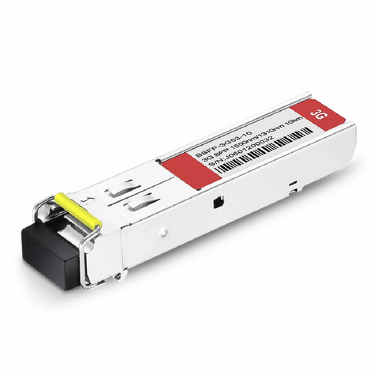 FyberOptix 3Gb/s MSA BiDi SFP 1550nm-TX/1310nm-RX 10km DOM Simplex LC SMF Video Pathological Patterns Optical Transceiver Module for SD/HD/3G-SDI
