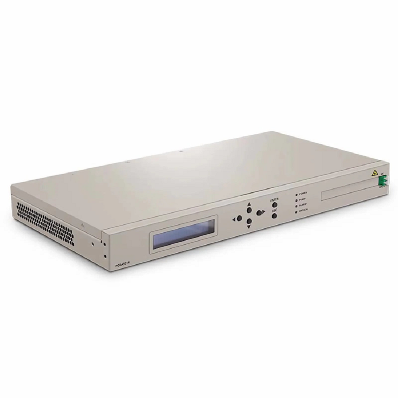 FyberOptix D7000 PDRA5014 Counter-propagating Distributed Raman Amplifier with 14dB Gain, 80 Wavelengths, Dual AC PSUs, 1U Rack Mount
