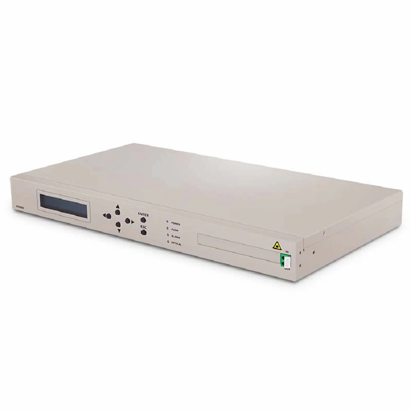 FyberOptix D7000 PDRA5014 Counter-propagating Distributed Raman Amplifier with 14dB Gain, 80 Wavelengths, Dual AC PSUs, 1U Rack Mount