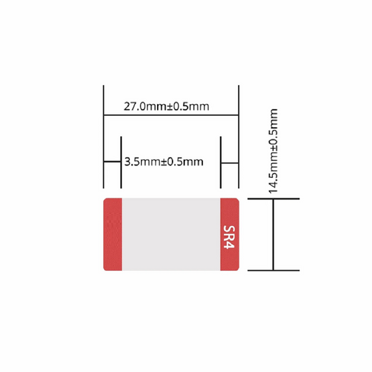 FyberOptix Design Label for 40G QSFP+ SR4/LR4/CSR4/LX4/PLR4/PIR4/IR4/ER4 Transceiver, 1 Roll