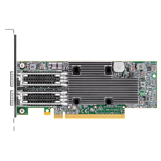 FyberOptix BroadcomÃ‚Â® BCM957508-P2100G Ethernet Network Interface Card, P2100G 100GbE Dual-port QSFP56, PCIe 4.0 x 16, Standard & Low Profile