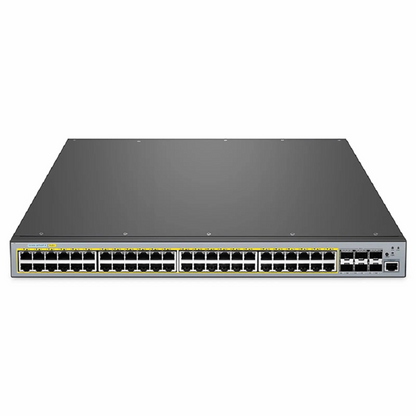 FyberOptix S5500-48T6SP-R, 48-Port Gigabit Ethernet L3 PoE+ Switch, 48 x PoE+ Ports @760W, with 6 x 10Gb SFP+, Support Stacking