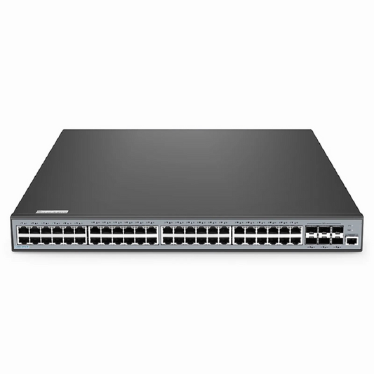 FyberOptix S3900-48T6S-R, 48-Port Gigabit Ethernet L2+ Switch, 48 x Gigabit RJ45, with 6 x 10Gb SFP+ Uplinks, Stackable Switch