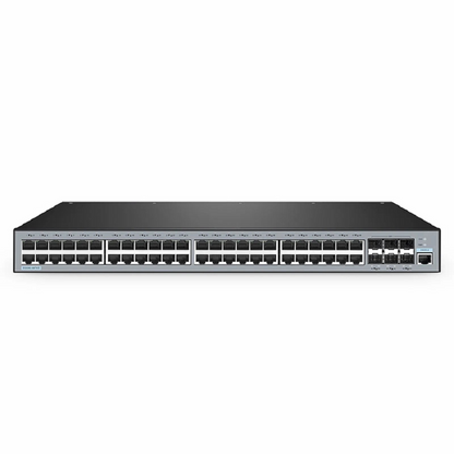 FyberOptix S5500-48T6S, 48-Port Gigabit Ethernet L3 Switch, 48 x Gigabit RJ45, with 6 x 10Gb SFP+ Uplinks, Support Stacking