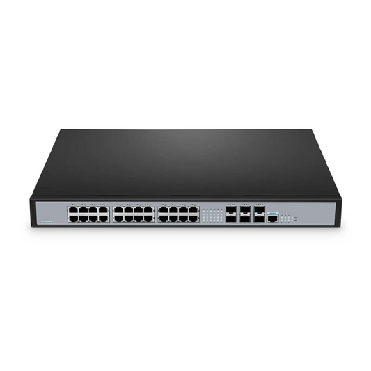 FyberOptix S3260-24M, 24-Port Ethernet L2+ Switch, 24 x 100M/1G/2.5GBase-T/Multi-Gigabit, with 6 x 10Gb SFP+ Uplinks, Stackable Switch
